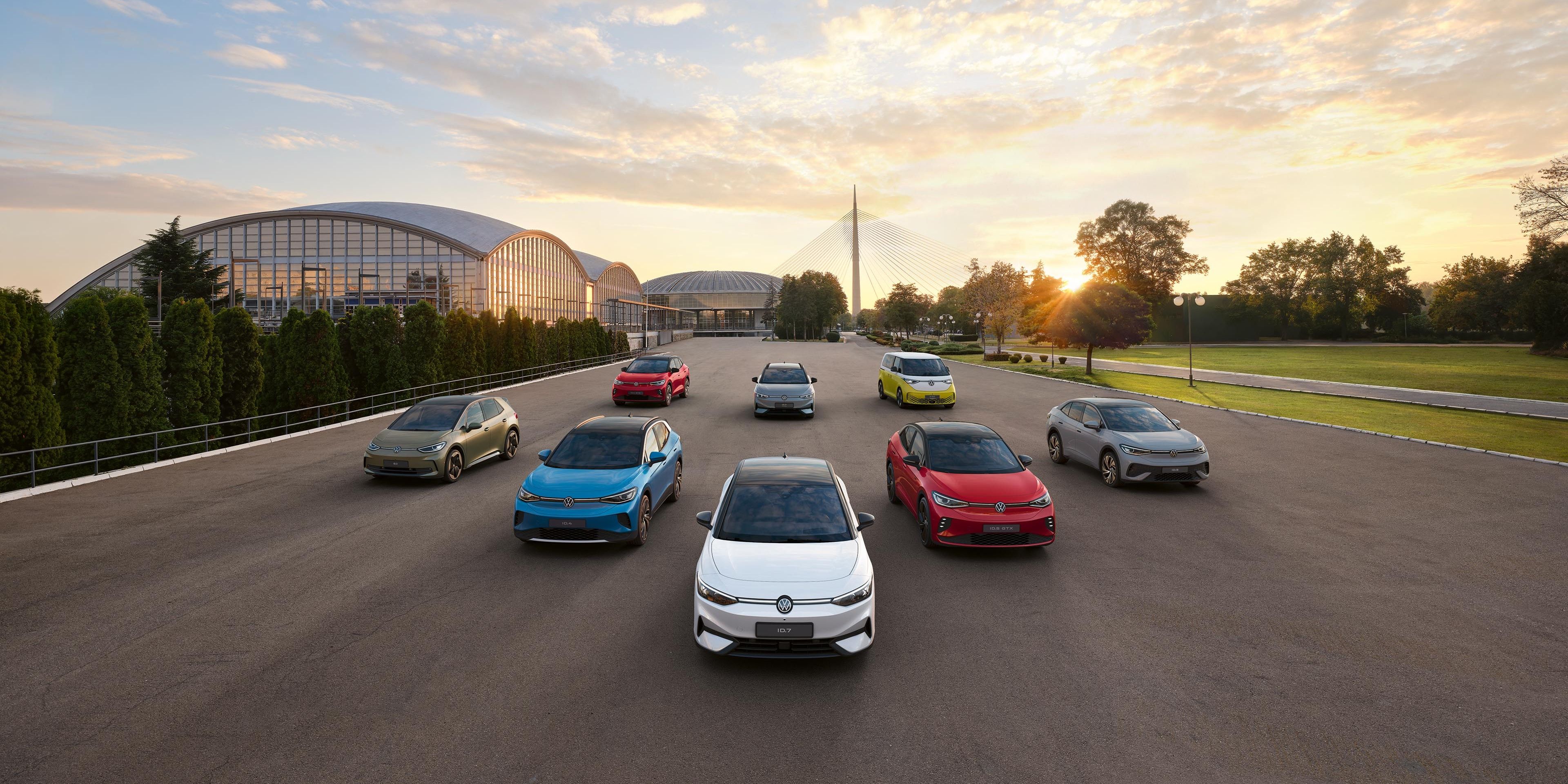 VW modellek felsorakozva