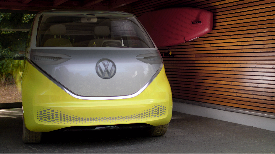 LED-Augen des ID. Buzz kommunizieren mit Fahrer und Passanten
