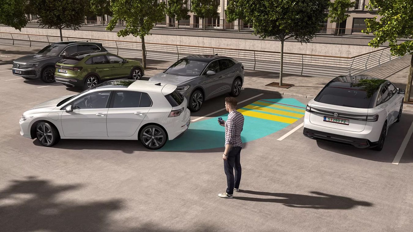 VW Golf parkolássegítő rendszer