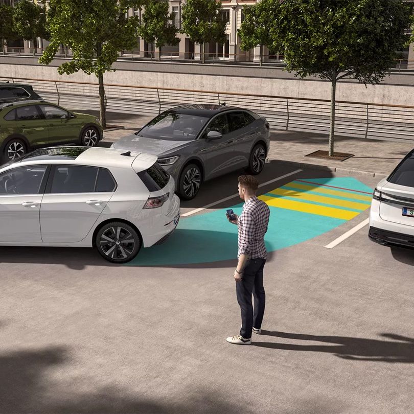 VW Golf parkolássegítő rendszer