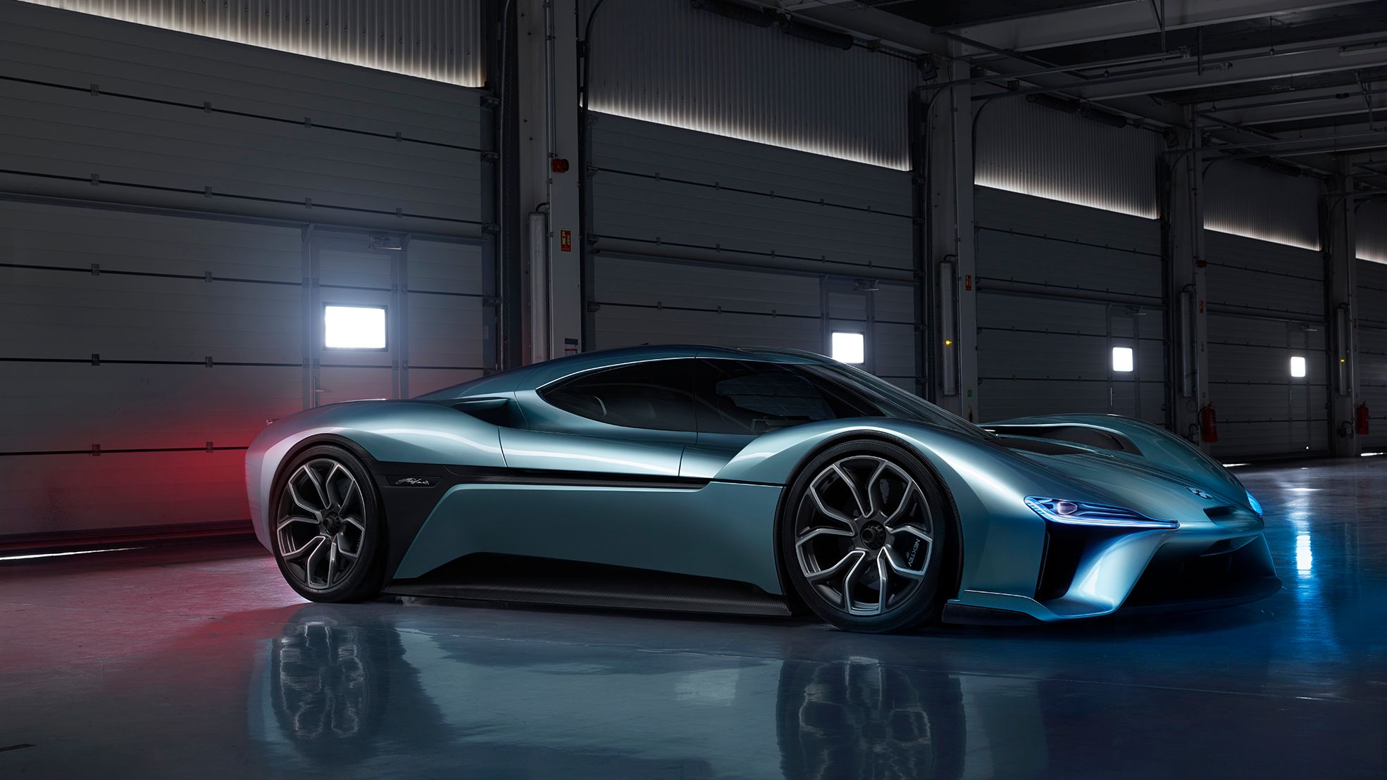 Der elektrische Sportwagen „NIO EP9“