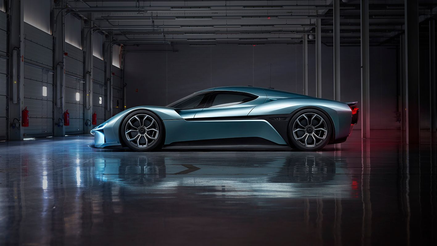 Seitenansicht des sportlichen „NIO EP9“