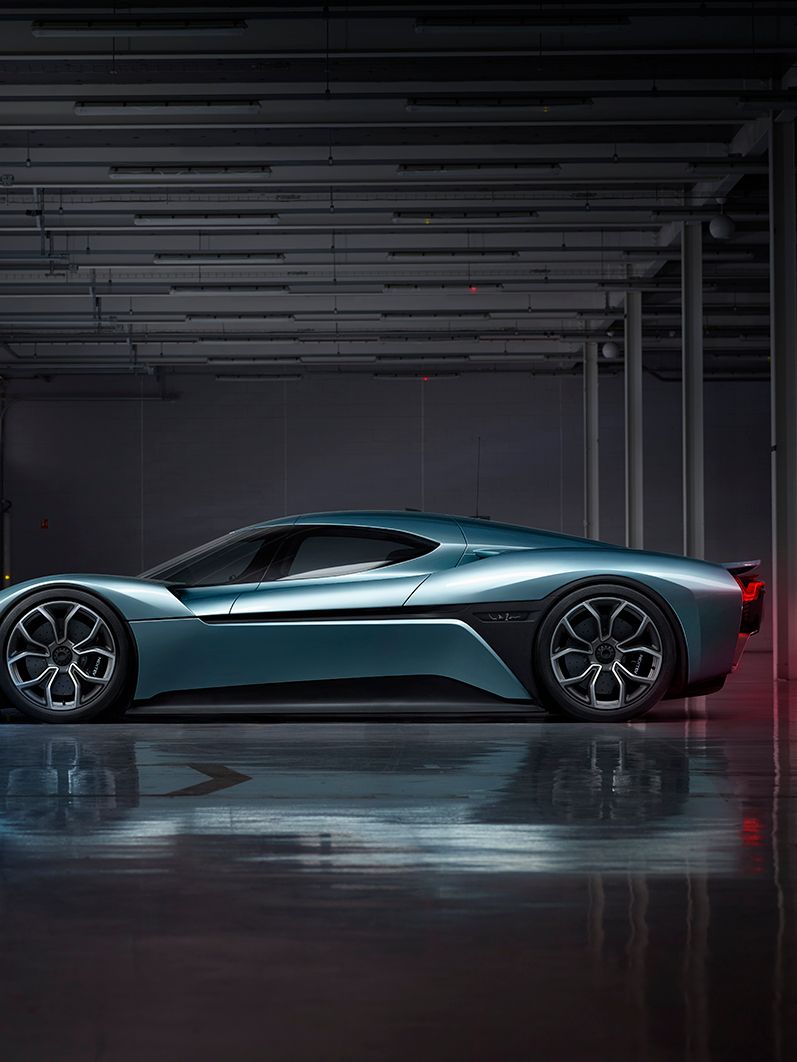 Seitenansicht des sportlichen „NIO EP9“