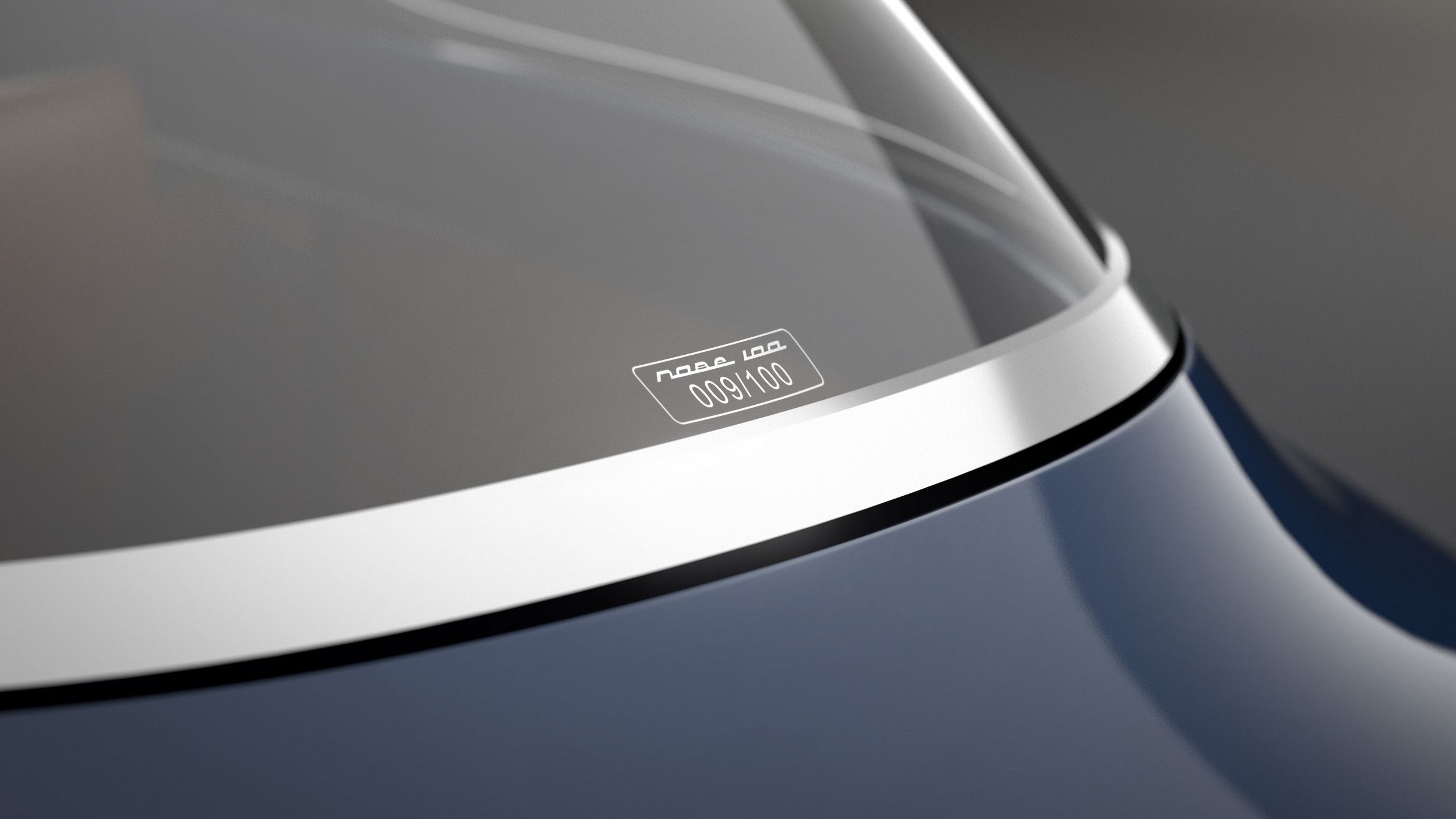 Elektroauto „Nobe 100” Rückscheibe