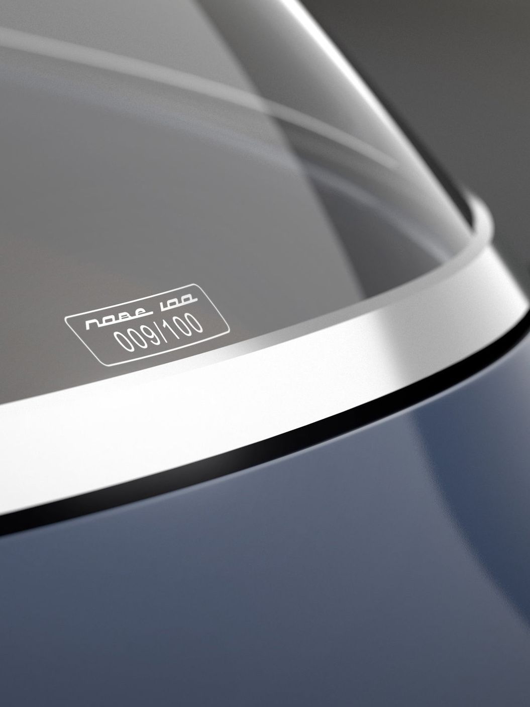 Elektroauto „Nobe 100” Rückscheibe